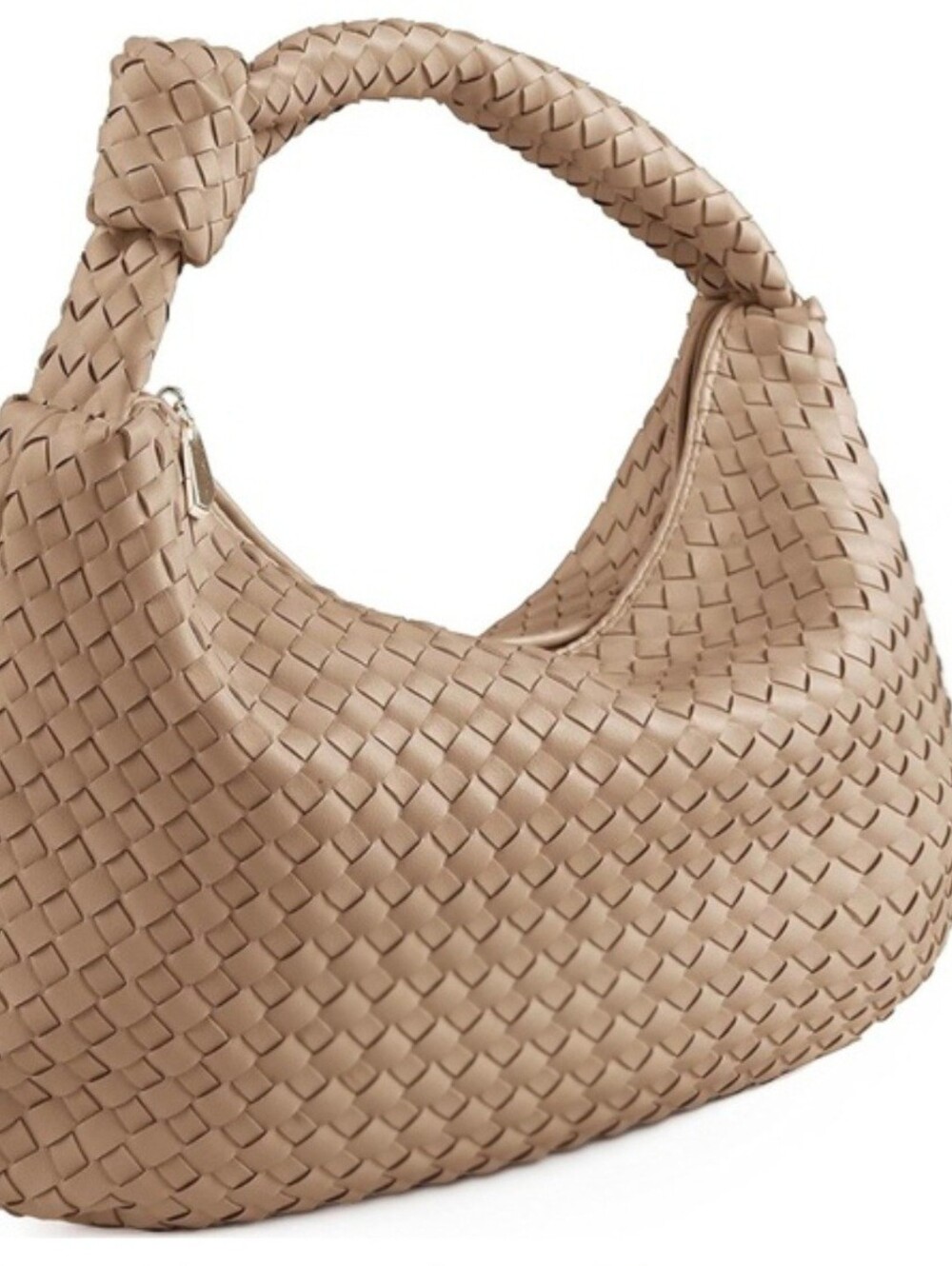 Urban Expressions Vanessa Woven Hobo Bag Clutch in Natural Tote HandBag Purse